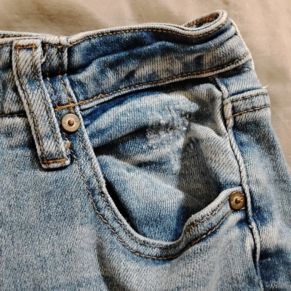 KanCan Distressed Light Blue Flare Jeans - Picture 11 of 13